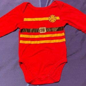 🔥6/$10🔥 Children's Place Baby Onesie, 6-9 Months, Long-Sleeved, Fire Fig…